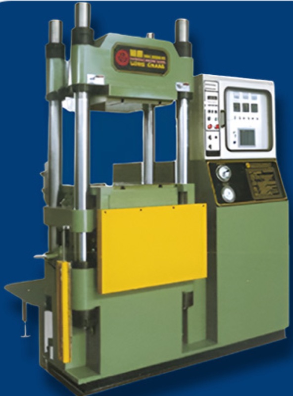 Thermoset compression moulding press